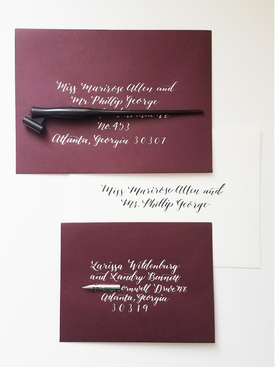 Wedding Invitation Calligraphy Envelope