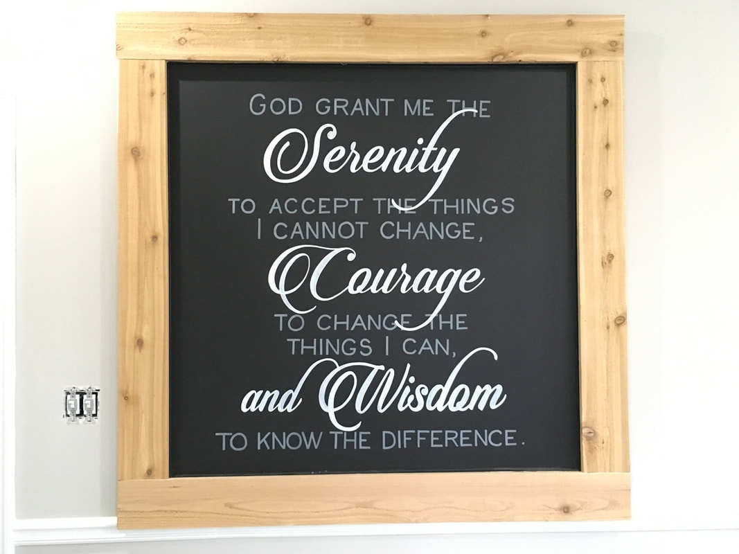 quote chalkboard calligraphy