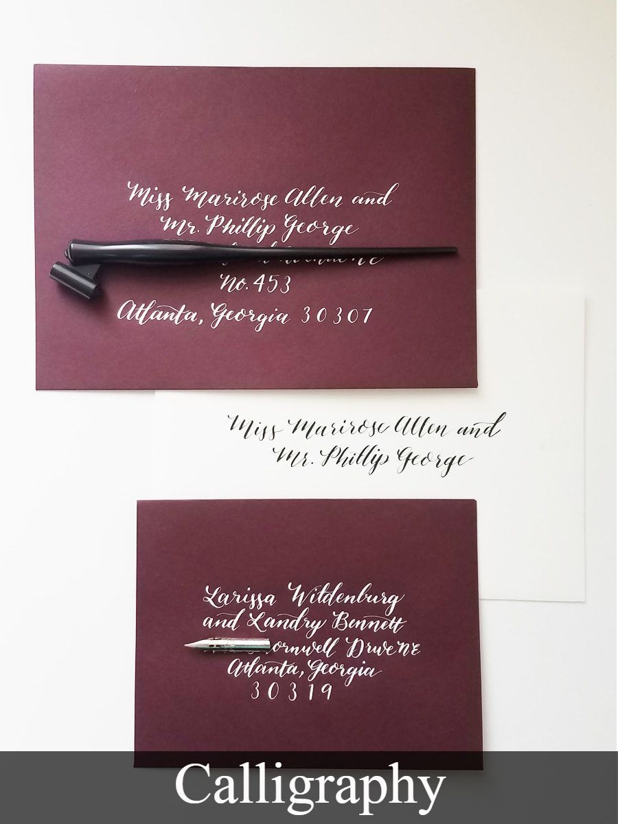 Meg Mitchell Invitation Calligraphy
